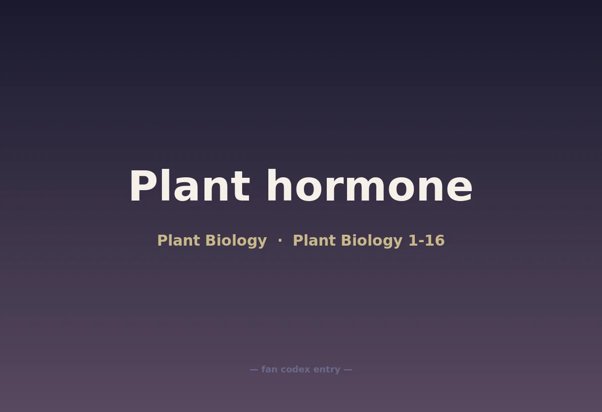 Plant hormone