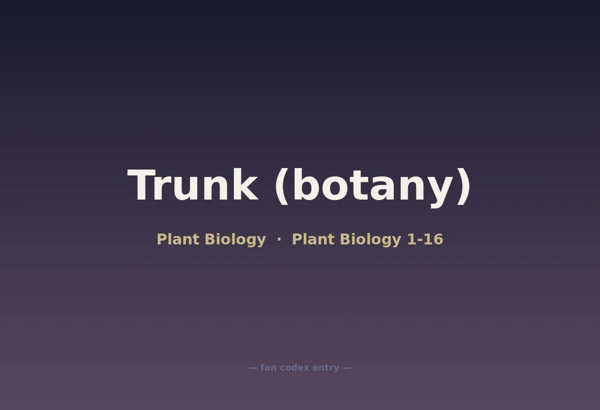 Trunk (botany)