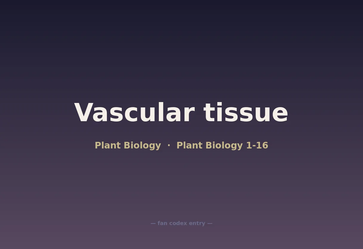 Vascular tissue